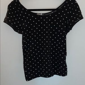 Polka dot crop top